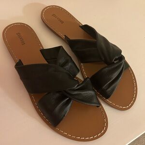 Soludos knotted hostel slide sandal